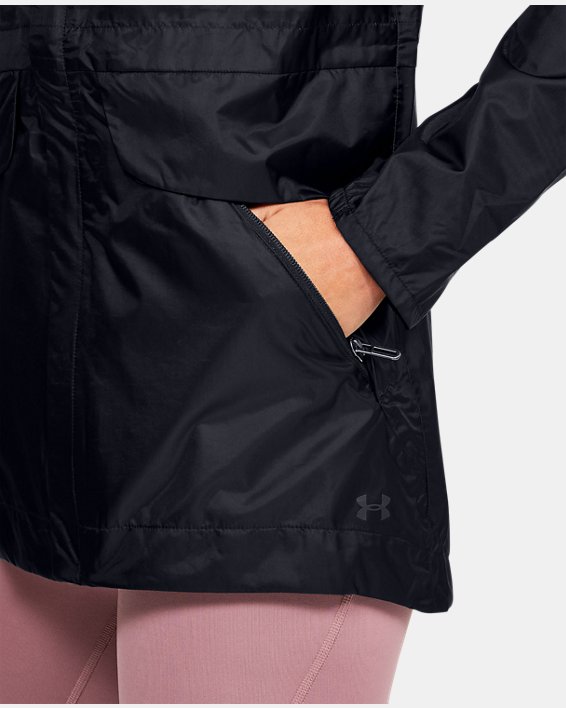 Women's UA Cloudstrike Shell Jacket, Black, pdpMainDesktop image number 3